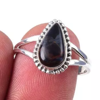 Natural Pietersite Gemstone Handmade 925 Solid Sterling Silver Ring Size 8 r8R60