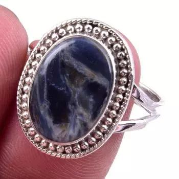Natural Pietersite Gemstone Handmade 925 Solid Sterling Silver Ring S.8.5 d2p95
