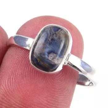 Natural Pietersite Gemstone Handmade 925 Solid Sterling Silver Ring Size 10 Y0z02