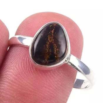 Natural Pietersite Gemstone Handmade 925 Solid Sterling Silver Ring Size 10 R3a18