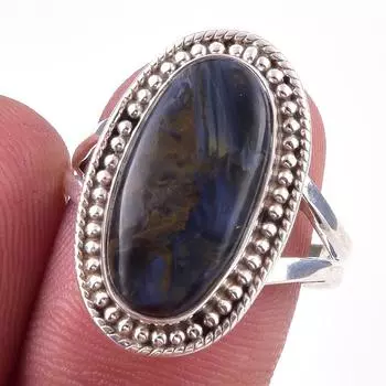 Natural Pietersite Gemstone Handmade 925 Solid Sterling Silver Ring Size 8 P9s05