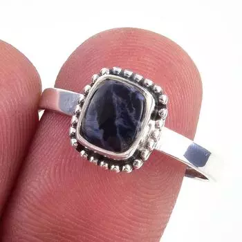 Natural Pietersite Gemstone Handmade 925 Solid Sterling Silver Ring Size 9 I9W40