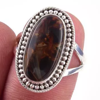 Natural Pietersite Gemstone Handmade 925 Solid Sterling Silver Ring Size 6 D1C15