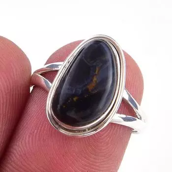 Natural Pietersite Gemstone Handmade 925 Solid Sterling Silver Ring Size 6 L6j71