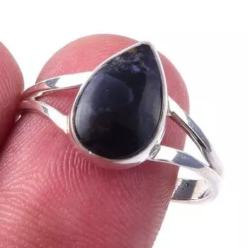 Natural Pietersite Gemstone Handmade 925 Solid Sterling Silver Ring Size 10 g5P65