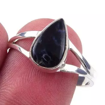 Natural Pietersite Gemstone Handmade 925 Solid Sterling Silver Ring Size 9 f5P75