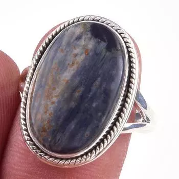 Natural Pietersite Gemstone Handmade 925 Solid Sterling Silver Ring Size 8 L4i90