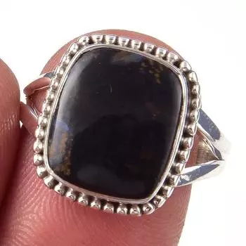 Natural Pietersite Gemstone Handmade 925 Solid Sterling Silver Ring Size 8 y9T99