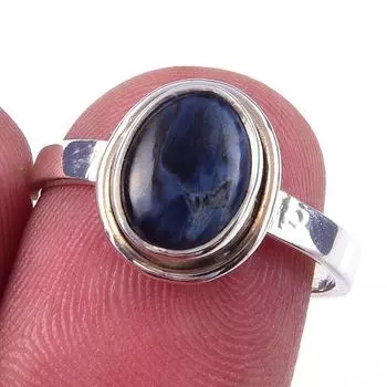 Natural Pietersite Gemstone Handmade 925 Solid Sterling Silver Ring Size 7 u3U13
