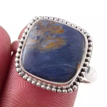 Natural Pietersite Gemstone Handmade 925 Solid Sterling Silver Ring Size 9 S2W63