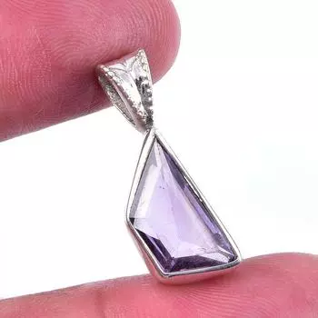 Natural Pink Amethyst 925 Solid Sterling Silver Gift Jewelry Pendant 1 n0H52