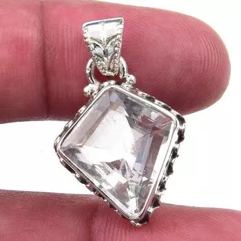 Natural Pink Amethyst 925 Solid Sterling Silver Gift Jewelry Pendant 1.25 K4C23