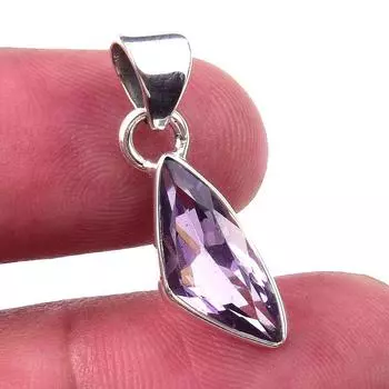 Natural Pink Amethyst 925 Solid Sterling Silver Gift Jewelry Pendant 1 i2J10