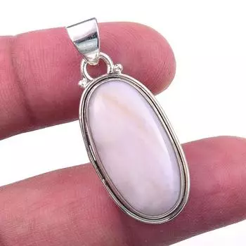Natural Pink Opal 925 Solid Sterling Silver Gift Jewelry Pendant 1.50 i7M35