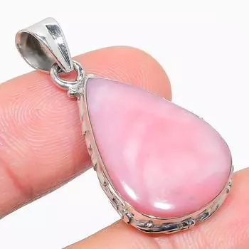 Natural Pink Opal Gemstone Handmade 925 Solid Sterling Silver Pendant 1.50 Q8q03