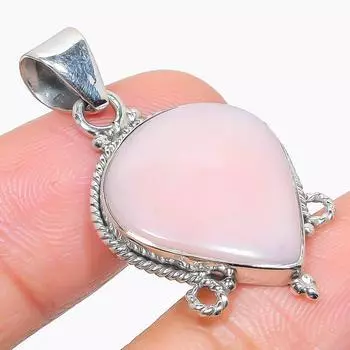 Natural Pink Opal Gemstone Handmade 925 Solid Sterling Silver Pendant 1.50 I3C30