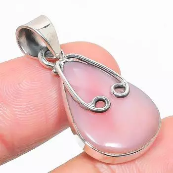 Natural Pink Opal Gemstone Handmade 925 Solid Sterling Silver Pendant 1.50 O2Y08