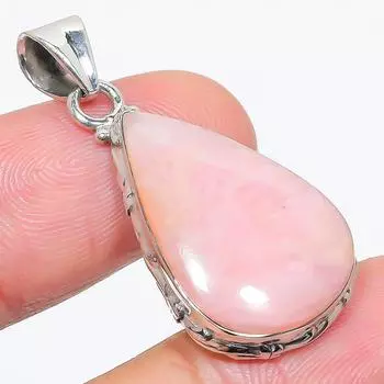 Natural Pink Opal Gemstone Handmade 925 Solid Sterling Silver Pendant 1.50 f5Z48