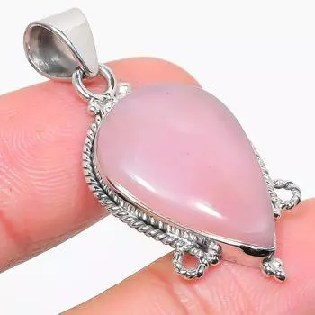 Natural Pink Opal Gemstone Handmade 925 Solid Sterling Silver Pendant 1.50 G2a30
