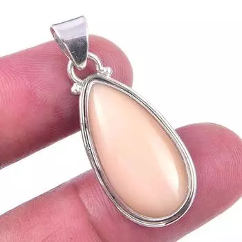 Natural Pink Opal Gemstone Handmade 925 Solid Sterling Silver Pendant 1.50 j4p60