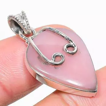 Natural Pink Opal Gemstone Handmade 925 Solid Sterling Silver Pendant 1.50 b5m51