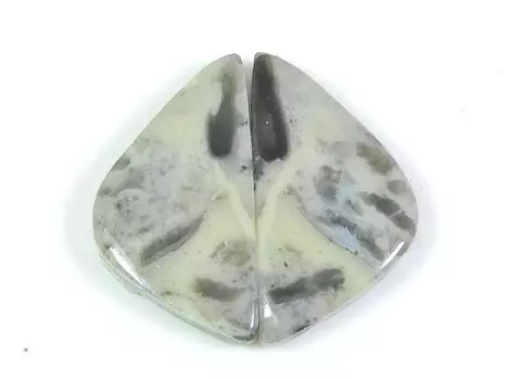 Natural Puff Jasper Matched Pair Fancy Cabochon Loose Gemstone 12X24X03 MM SK-260