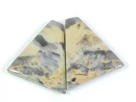 Natural Puff Jasper Matched Pair Fancy Cabochon Loose Gemstone 18X20X04 MM SK-257