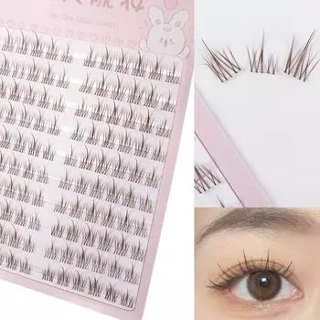 Natural Pure Caramel Brown Eyelash Fashion Sun Flower False Eyelash Trilogy Mink Eyelashes Makeup A box