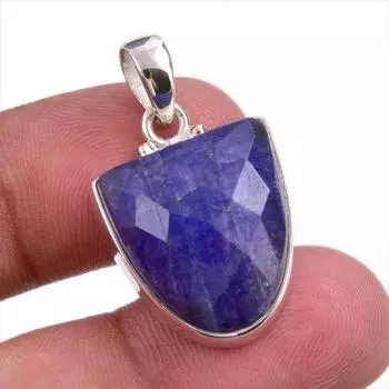 Natural Purple Rainbow Moonstone Gemstone 925 Solid Silver Pendant 1.25 p2h42