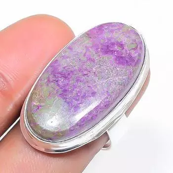 Natural Purpurite Gemstone 925 Sterling Silver Jewelry Ring Size 6.5 S2p65