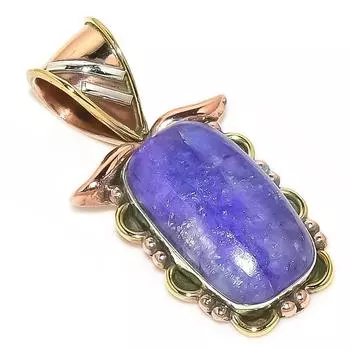 Natural Rainbow Moonstone Two Tone 925 Solid Sterling Silver Pendant 1.30 U2U41