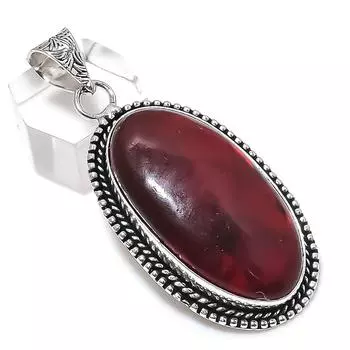Natural Red Labradorite Gemstone 925 Sterling Silver Jewelry Pendant 2.29 w6m16