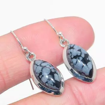 Natural Republic Larimar Gemstone 925 Solid Sterling Silver Earring 1.50 F3j66