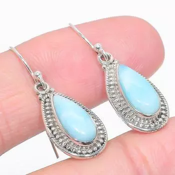 Natural Republic Larimar Gemstone 925 Solid Sterling Silver Earring 1.50 b8E49