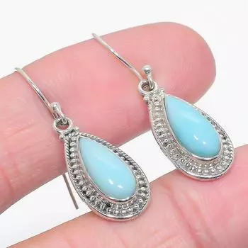 Natural Republic Larimar Gemstone 925 Solid Sterling Silver Earring 1.50 O4c92
