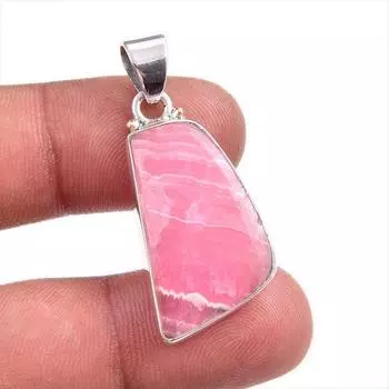 Natural Rhodochrosite Gemstone 925 Solid Sterling Silver Gift Pendant 1.50 K3J50
