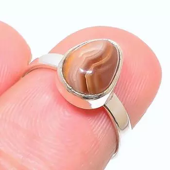 Natural Rhodochrosite Gemstone 925 Solid Sterling Silver Jewelry Ring S.5.5 z9e46