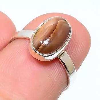Natural Rhodochrosite Gemstone Handmade 925 Solid Sterling Silver Ring S.6 V1h63