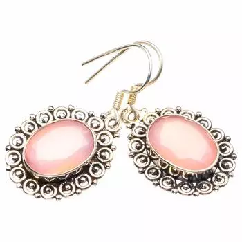 Natural River Pearl Handmade 925 Sterling Silver Earrings 1.5 D3780