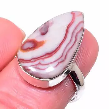 Natural Rosetta Jasper Gemstone 925 Solid Sterling Silver Gift Ring S.6.5 n4i55