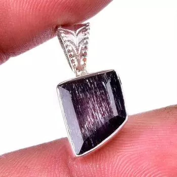 Natural Rutile Gemstone Handmade 925 Solid Sterling Silver Gift Pendant 1 a4f65