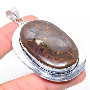 Natural Septerian Gemstone Handmade 925 Sterling Silver Pendant 2.96 C2O61