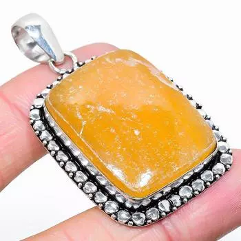 Natural Septerian Noodal Gemstone 925 Sterling Silver Gift Pendant 2.25 q1T31