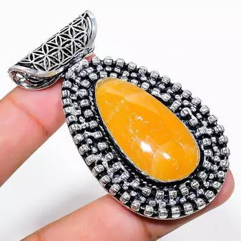 Natural Septerian Noodal Gemstone 925 Sterling Silver Gift Pendant 2.48 C7j41