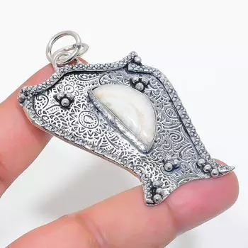 Natural Solar Quartz Gemstone 925 Sterling Silver Jewelry Pendant 2.48 W0J08