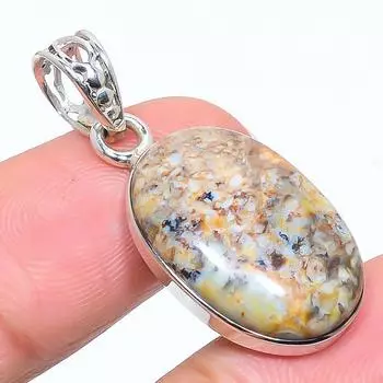 Natural Spectrolite Gemstone 925 Solid Sterling Silver Gift Pendant 1.46 C9b40
