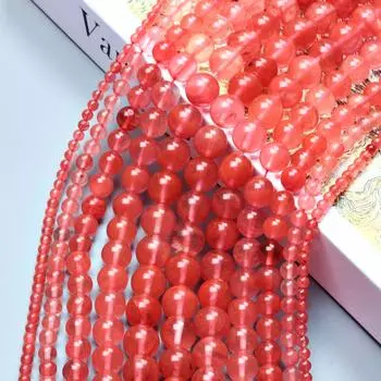 Натуральный камень арбуз красный камень круглые сосны бусины 4-12 мм 60-20 шт для DIY браслет ювелирные изделия изготовление 4mm 60Pcs