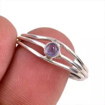 Natural Tanzanite Gemstone 925 Solid Sterling Silver Jewelry Ring Size 9.5 C4W29