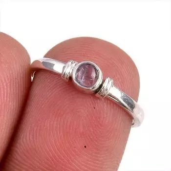 Natural Tanzanite Gemstone 925 Solid Sterling Silver Jewelry Ring Size 6 Q5G32