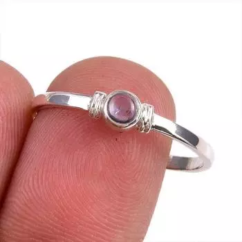 Natural Tanzanite Gemstone 925 Solid Sterling Silver Jewelry Ring Size 9.5 D9U48